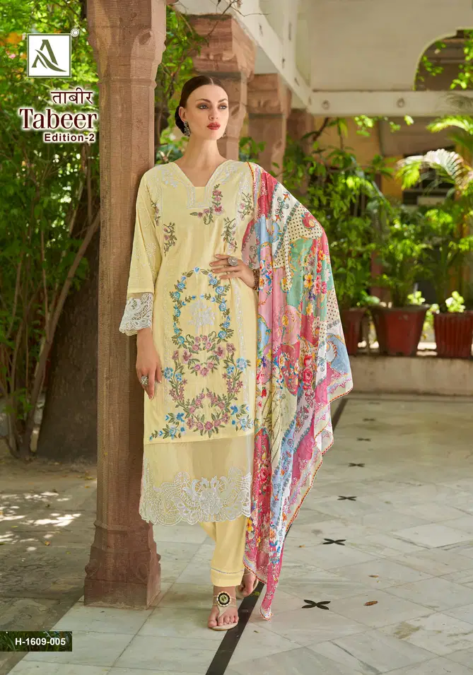 Tabeer 2 By Alok Suit Pakistani Print Embroidery Dress Material Wholesale Online
